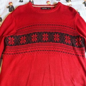 Nautica men’s Fair isle  knit sweater.